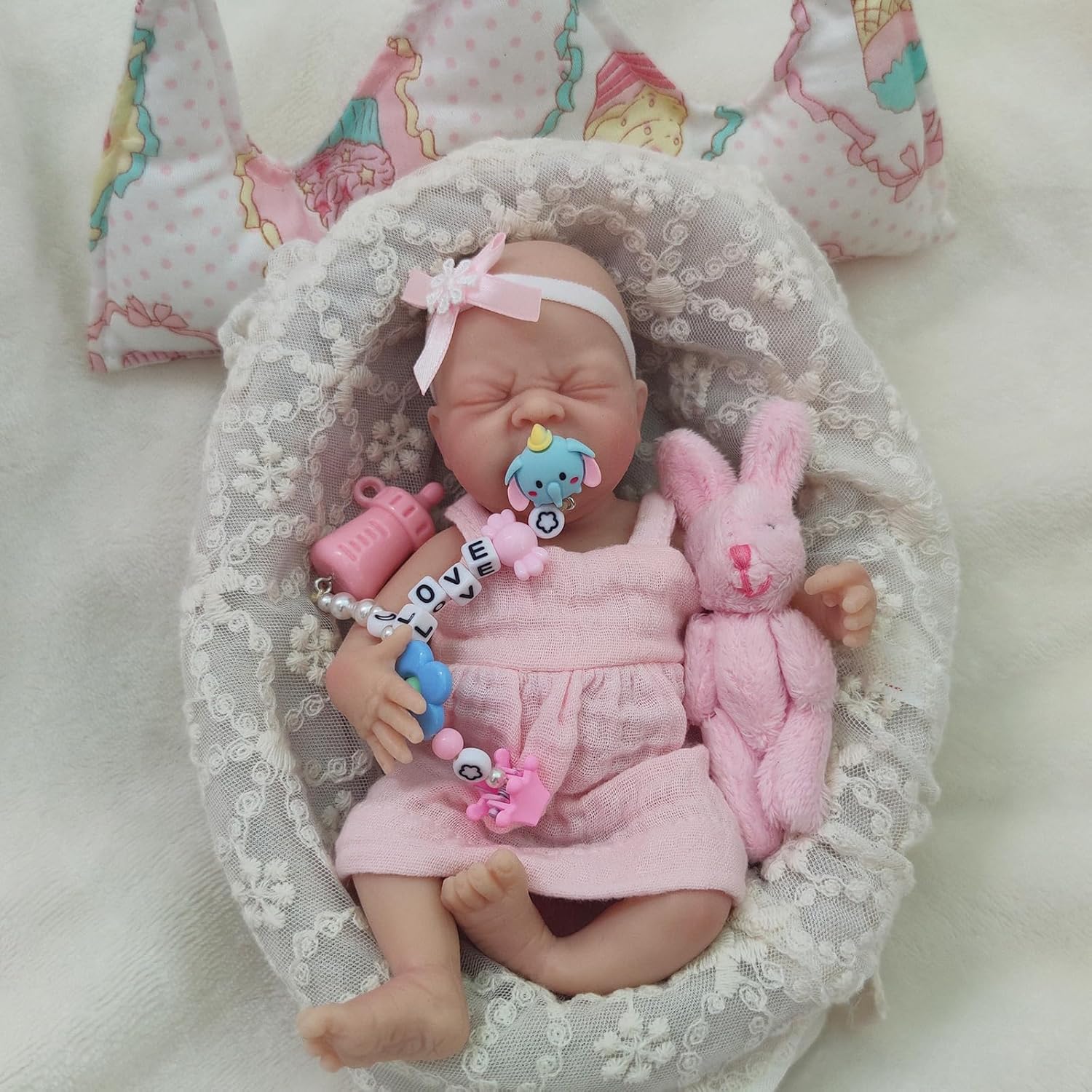 Mire Mire 7 Inch Reborn Baby Doll Crying Face 1