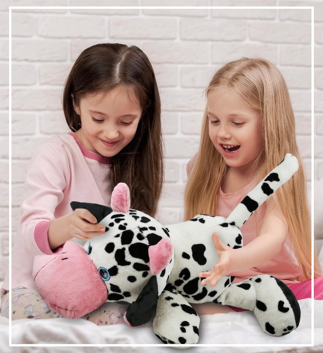 DolliBu Plush Cow Pillow 27 Inch Huggable