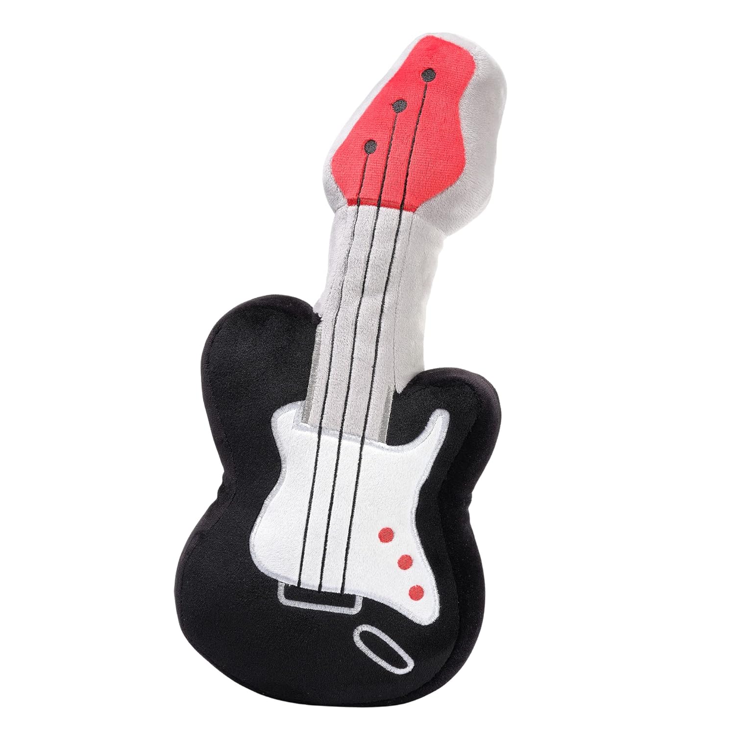 Lambs Ivy Rock Star Plush Guitar Stuffed Toy - GrayBlack