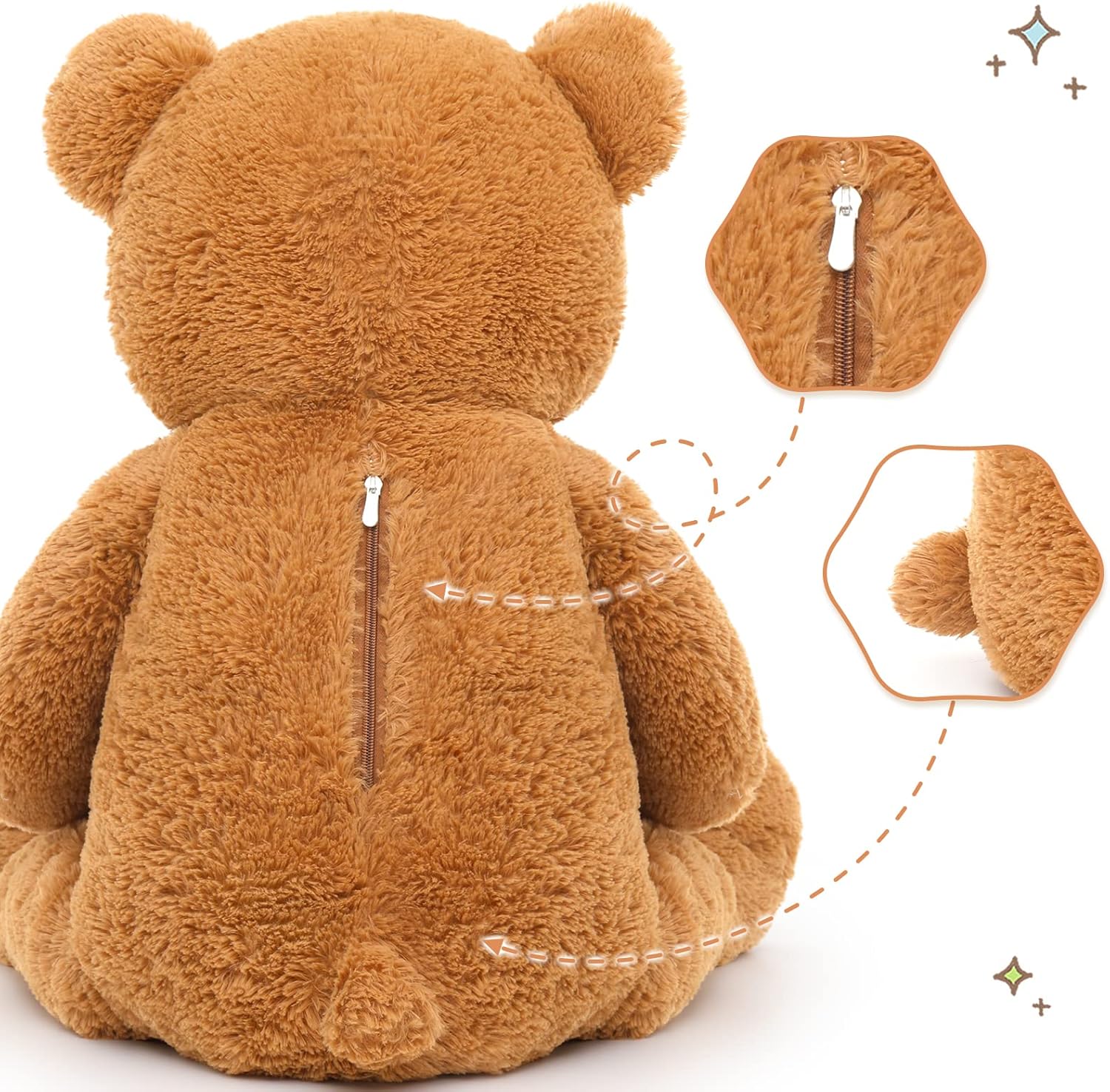 Tezituor 39in Giant Teddy Bear Mommy and Baby