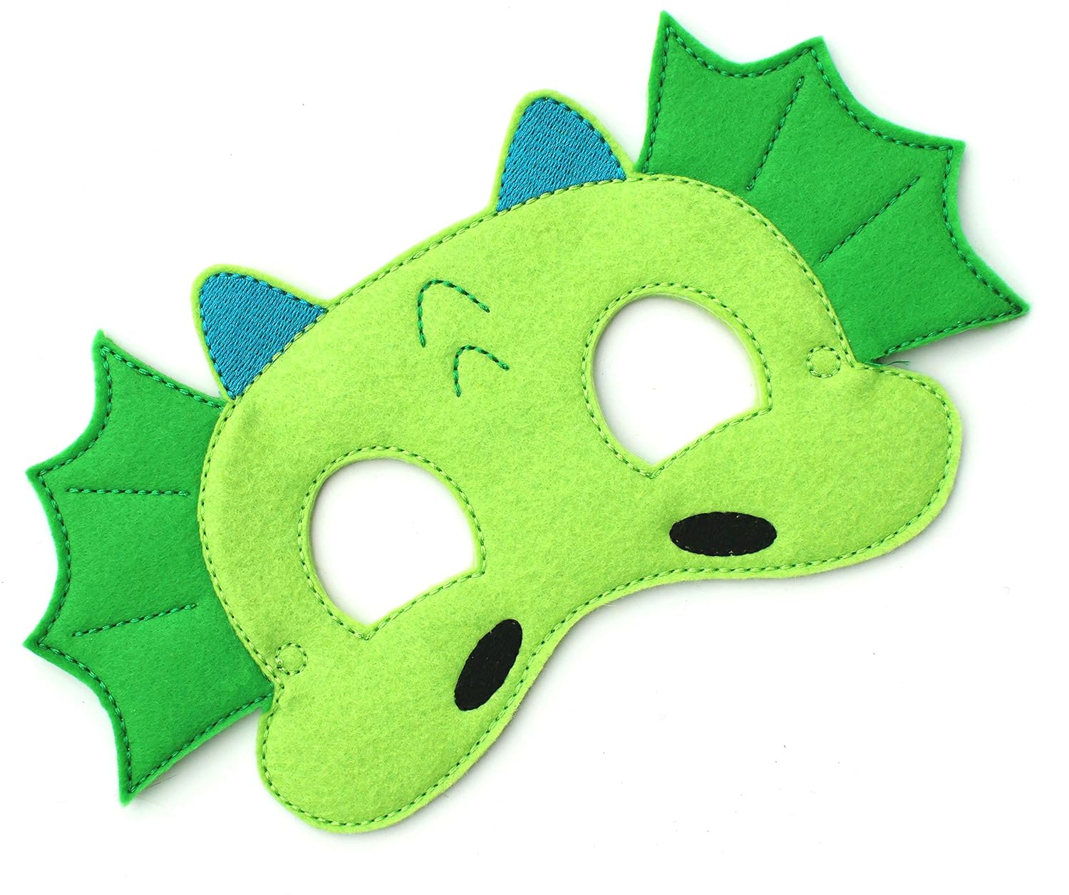 Baby WhatKnots Kids Green Dragon Felt Face Mask 1