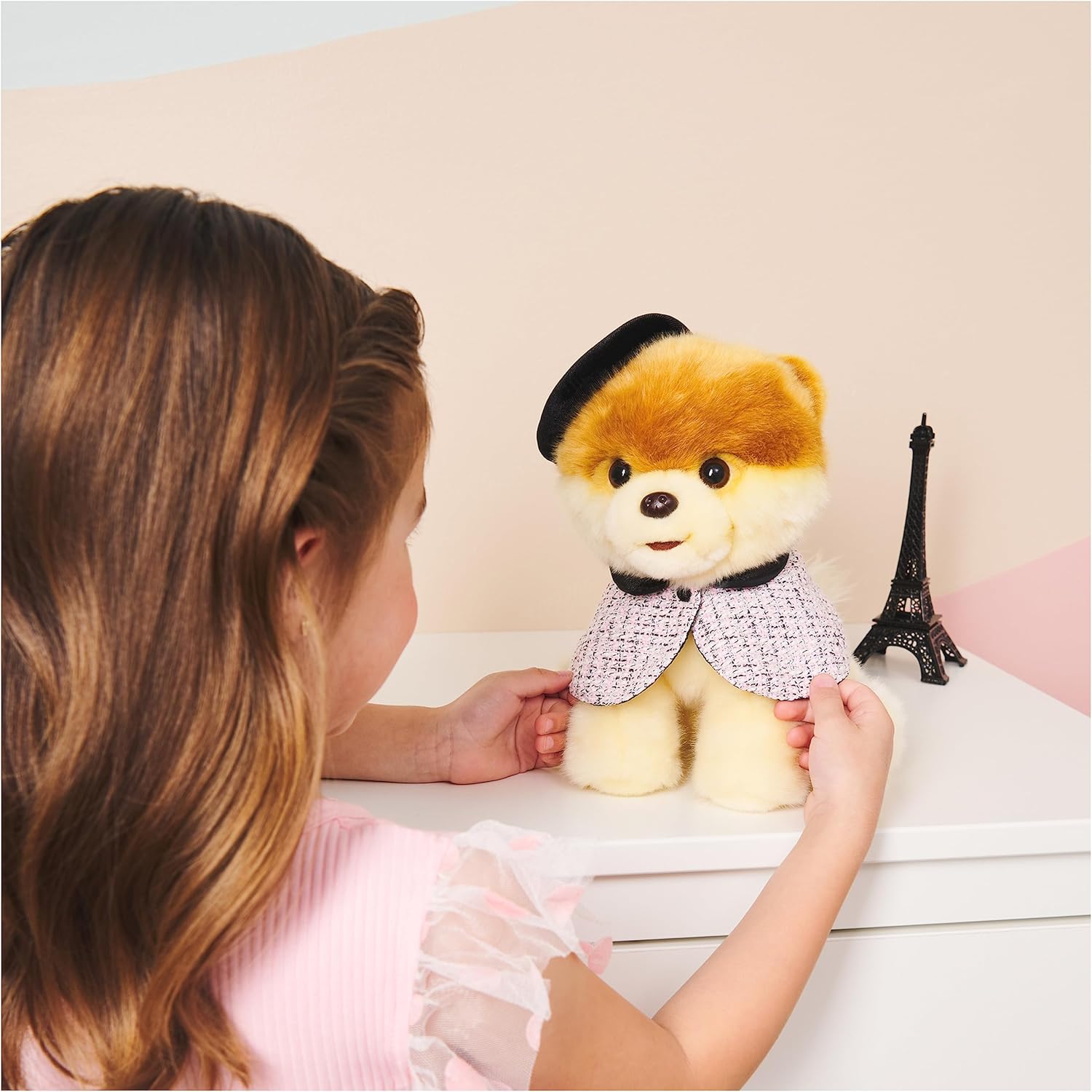 GUND Boo Plush Dog with Paris Beret 9 Inch