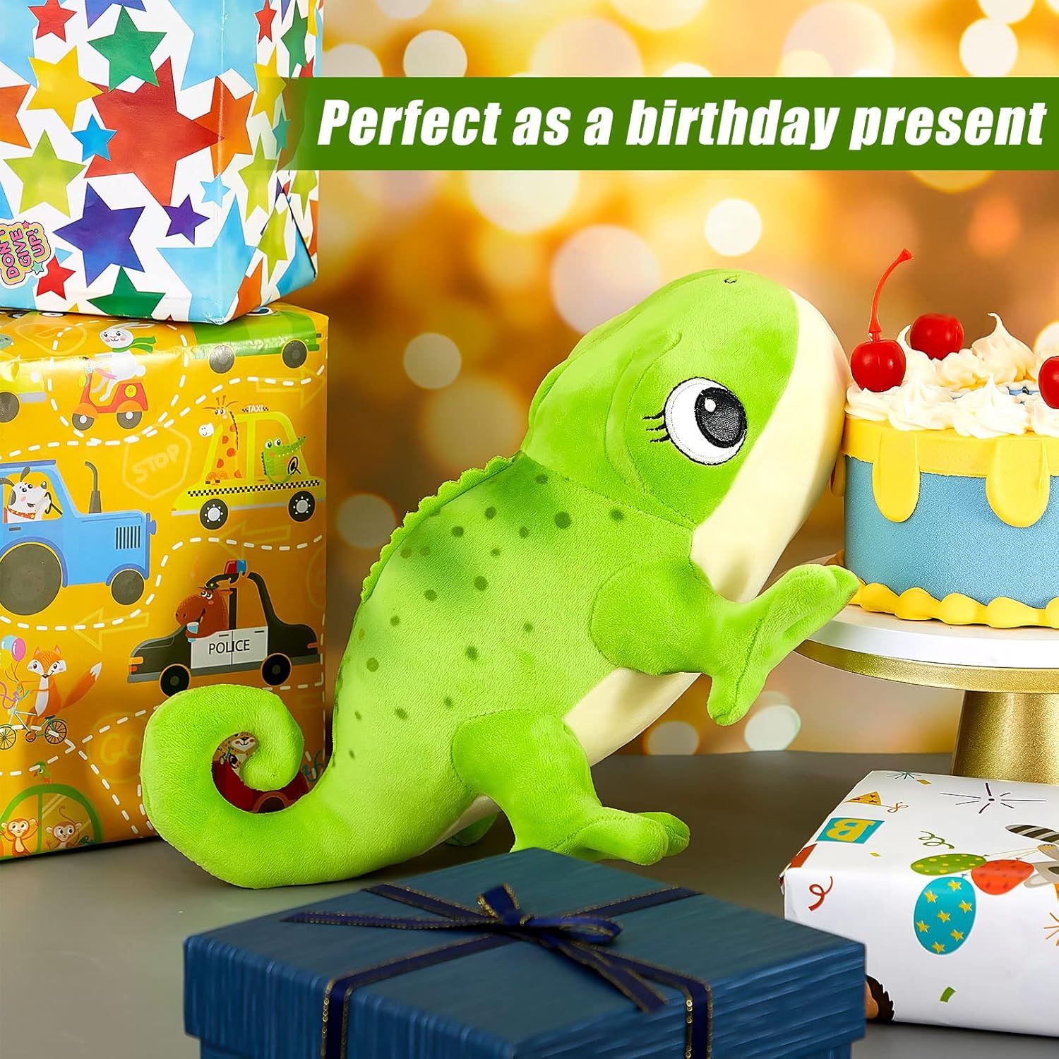 Zhanmai Chameleon Plush Doll 118 Inches Green
