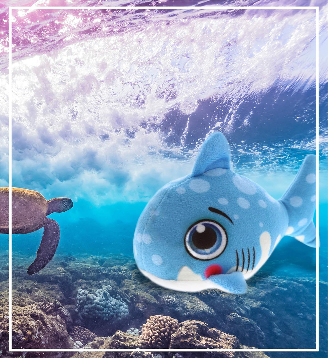 DolliBu Blue Shark Plush Toy 55 Inch