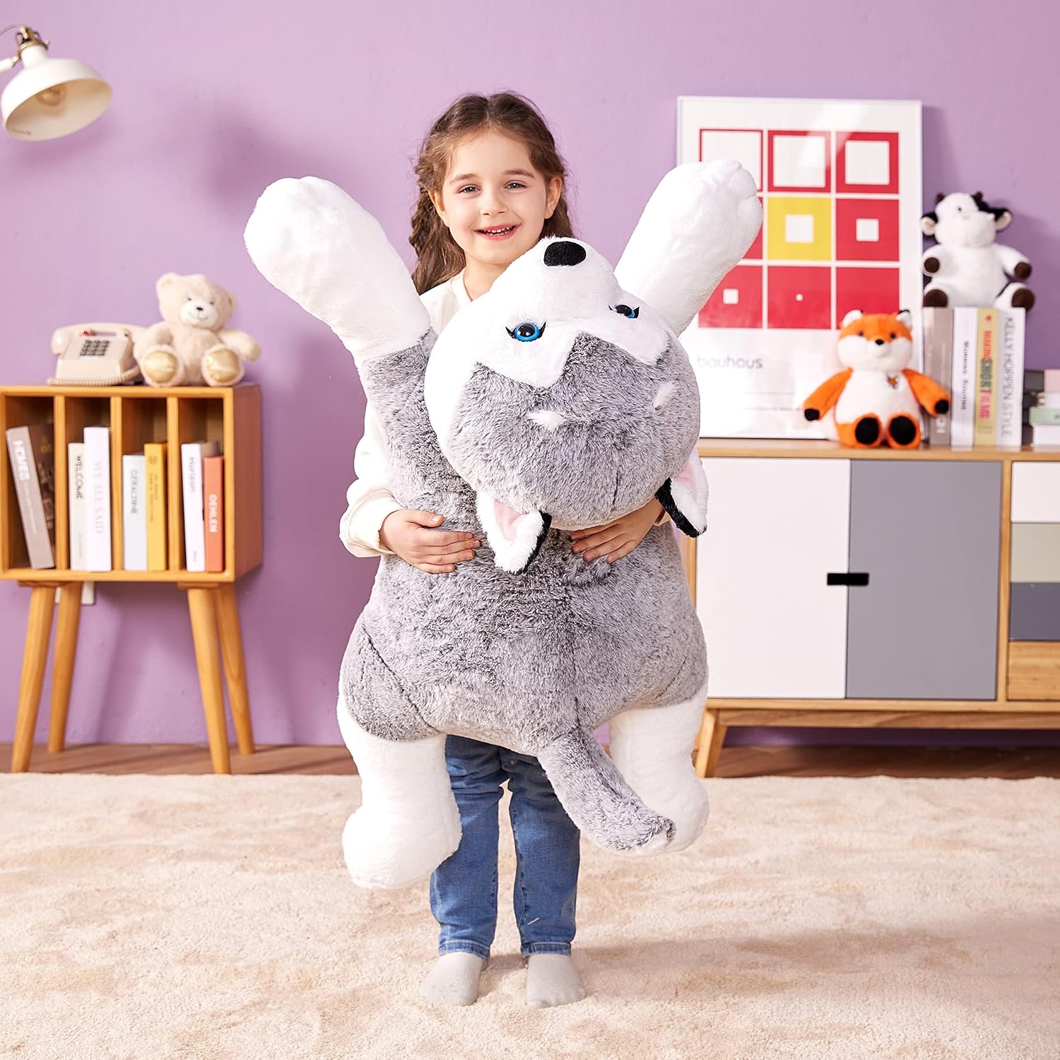 IKASA 30 Giant Husky Plush Stuffed Animal Toy