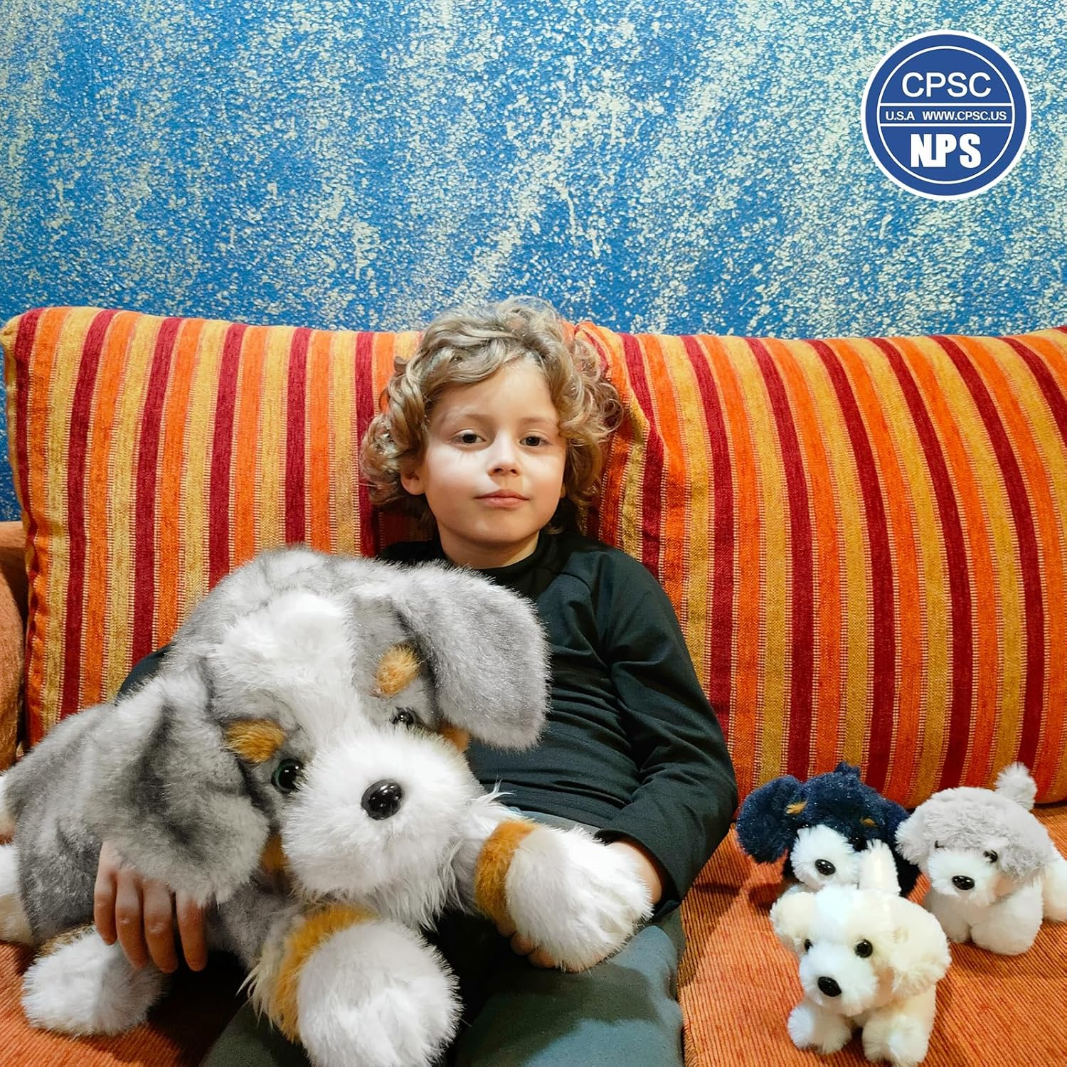 Tezituor 5Pcs Australian Shepherd Plush Set