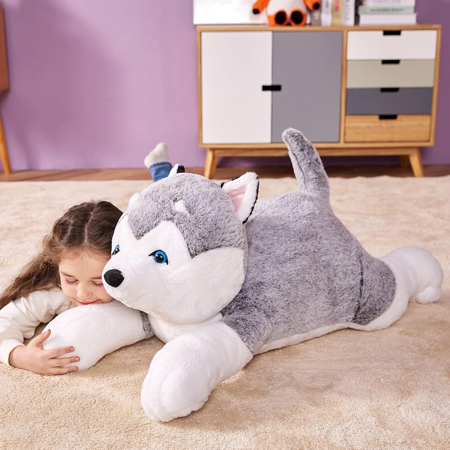 IKASA 30 Giant Husky Plush Stuffed Animal Toy