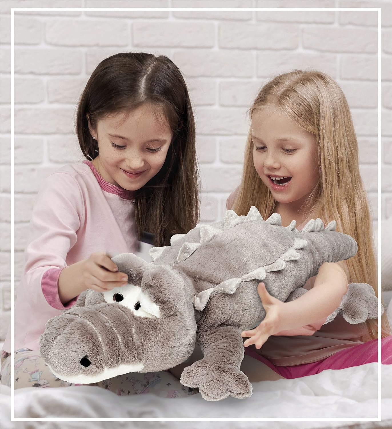 DolliBu Big Alligator Plush Pillow 33 Inch