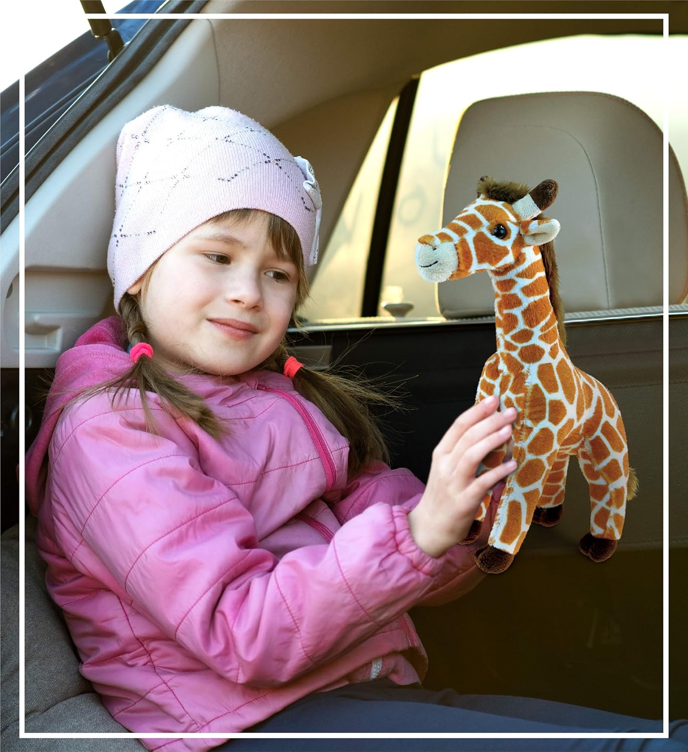 DolliBu Plush Giraffe - Soft Huggable Wild Animal Toy 125 Inch