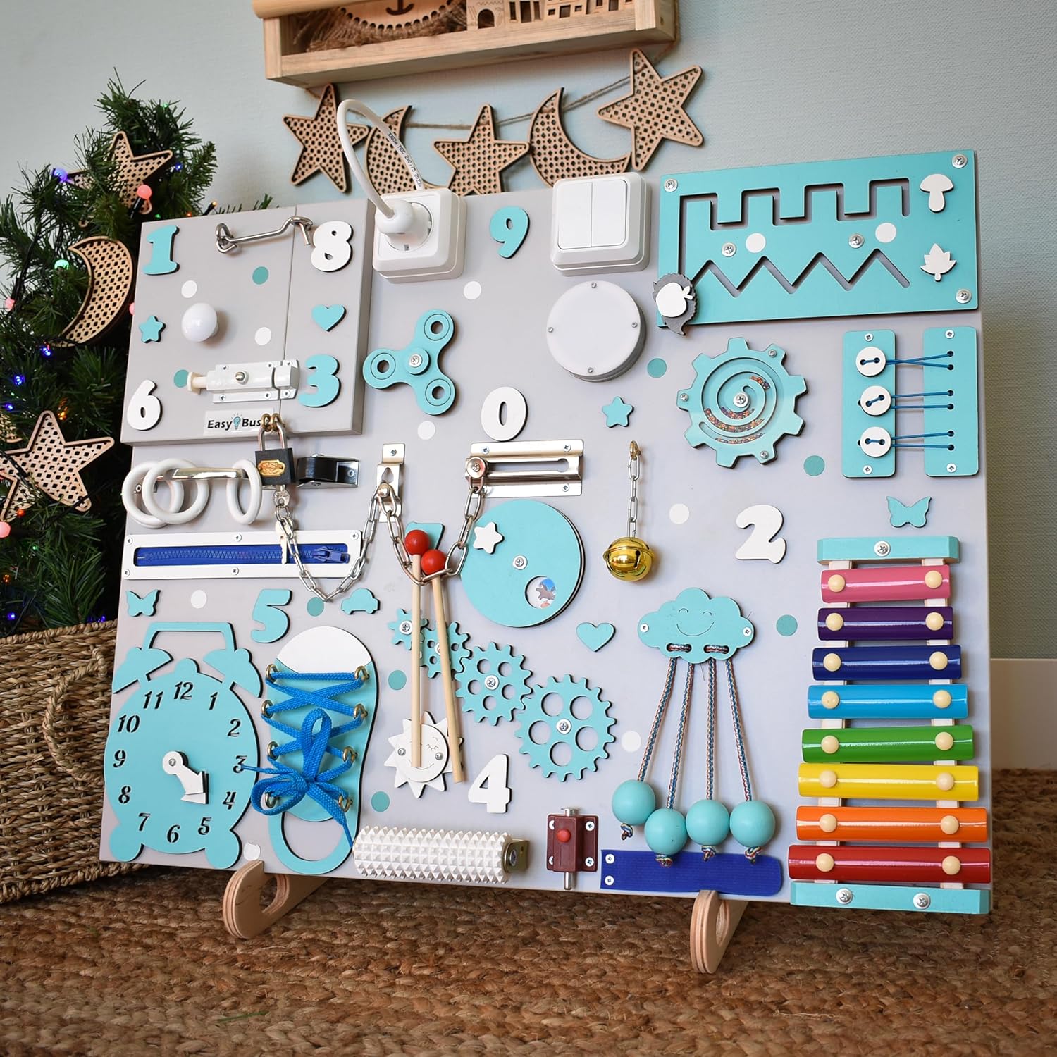 Montessori Busy Board for Toddlers and Adults