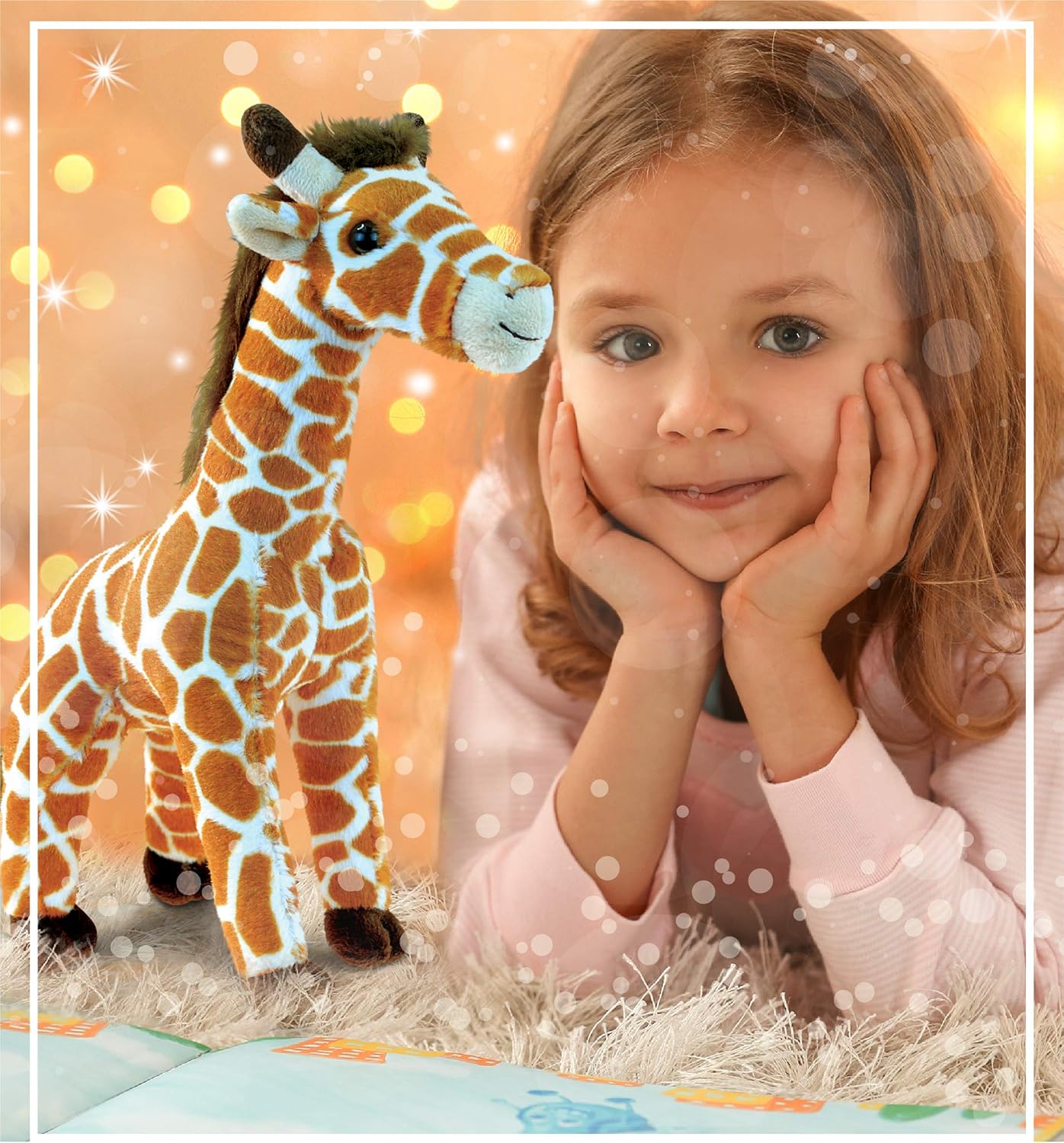 DolliBu Plush Giraffe - Soft Huggable Wild Animal Toy 125 Inch