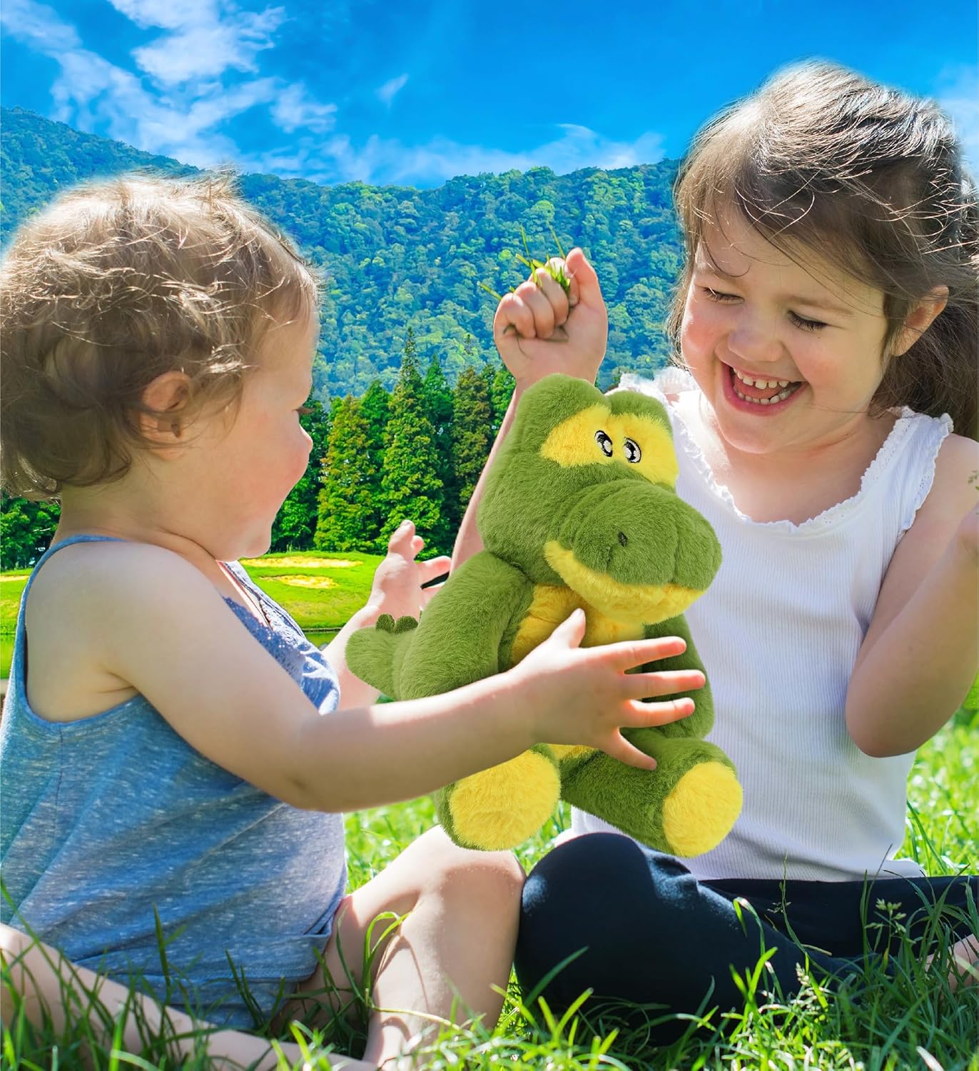 DolliBu Alligator Plush Toy Soft Eco-Friendly 9 Inches