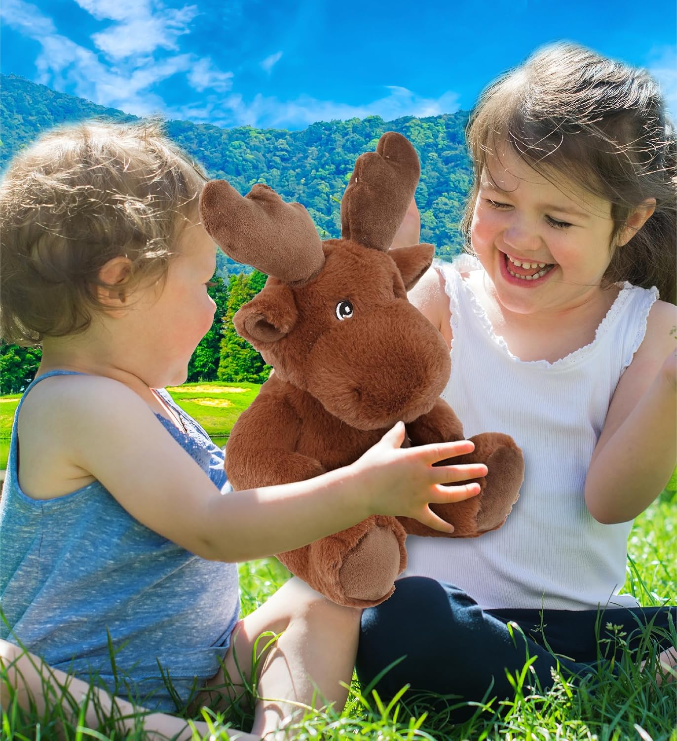 DolliBu Moose Eco-Friendly Plush Toy 9 Inches