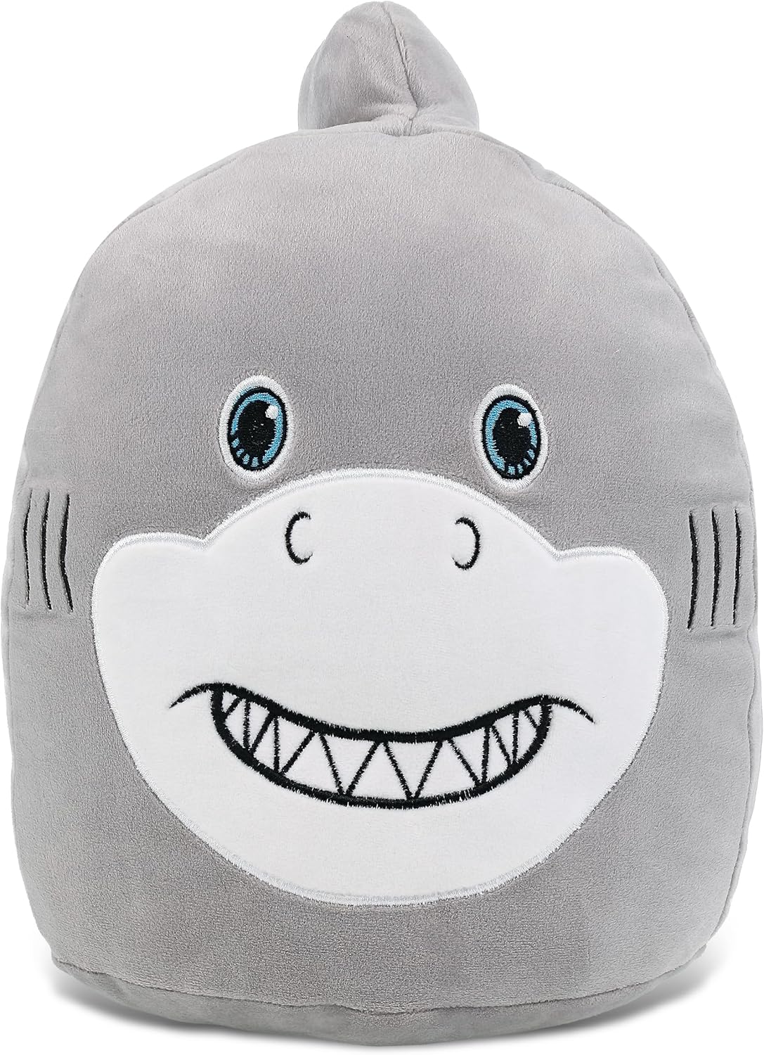 DolliBu Snug-Mooshies Shark Plush Toy - 10 Inch Huggable