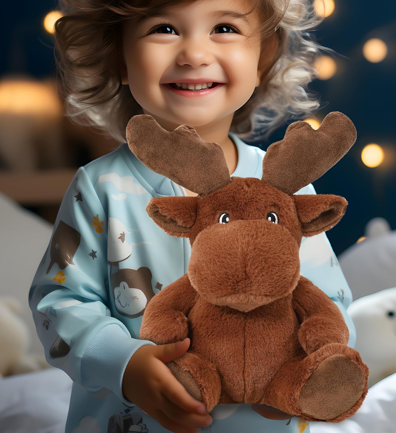 DolliBu Moose Eco-Friendly Plush Toy 9 Inches
