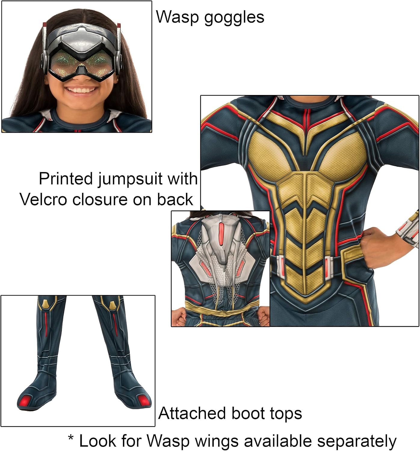 Rubies Marvel Avengers Endgame Wasp Costume for Kids