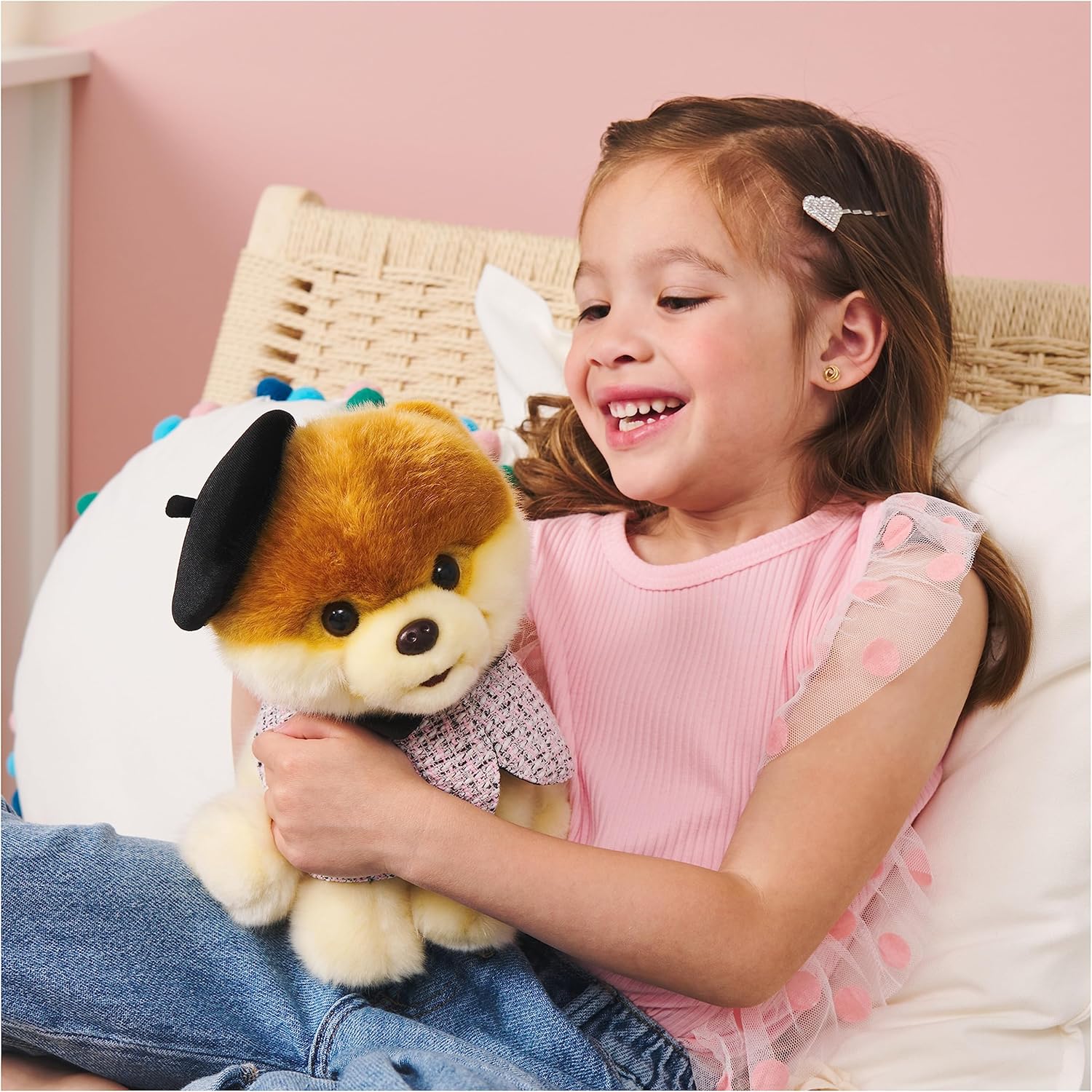 GUND Boo Plush Dog with Paris Beret 9 Inch