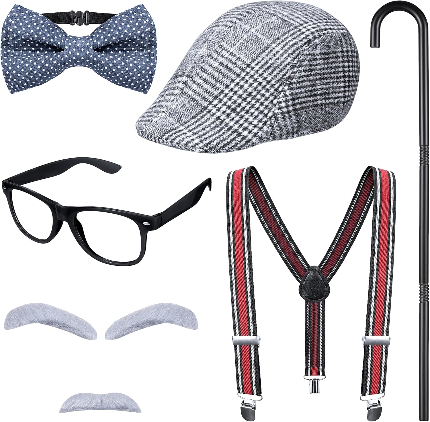 Bosvin Old Man Costume Set for Kids